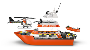LEGO CITY EXPLORATION - MOTOSCAFO DI SOCCORSO ED ELICOTTERO DELLA GUARDIA COSTIE