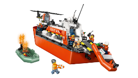 LEGO CITY EXPLORATION - MOTOSCAFO DI SOCCORSO ED ELICOTTERO DELLA GUARDIA COSTIE