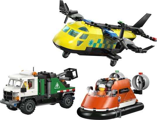 LEGO CITY GREAT VEHICLES - REMIX AEREO, CAMION DI SERVIZIO E HOVERCRAFT - 60505