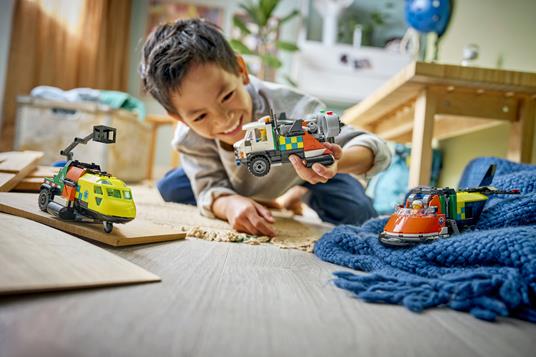 LEGO CITY GREAT VEHICLES - REMIX AEREO, CAMION DI SERVIZIO E HOVERCRAFT - 60505