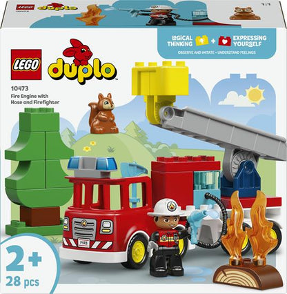 LEGO DUPLO TOWN - AUTOPOMPA CON MANICHETTA E POMPIERE - 10473
