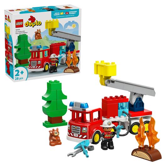 LEGO DUPLO TOWN - AUTOPOMPA CON MANICHETTA E POMPIERE - 10473