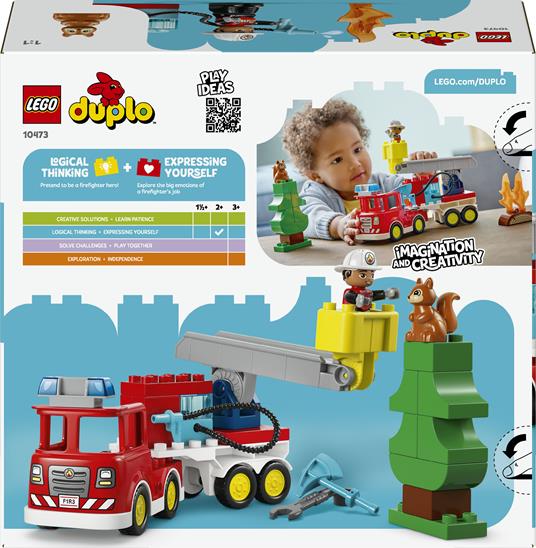 LEGO DUPLO TOWN - AUTOPOMPA CON MANICHETTA E POMPIERE - 10473
