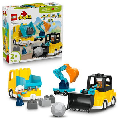 LEGO DUPLO TOWN - VEICOLI DA CANTIERE 3 IN 1 - 10475