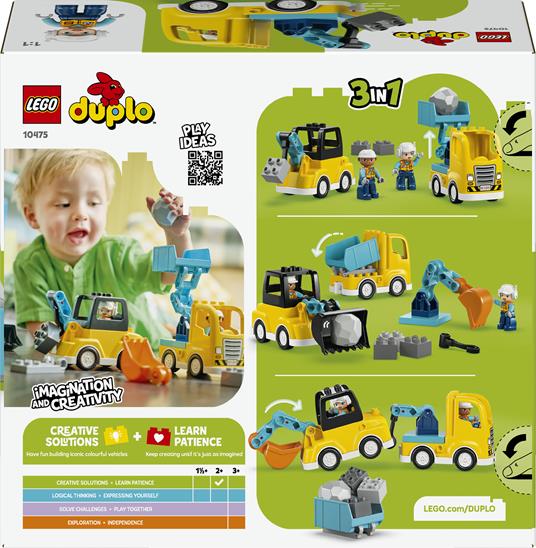 LEGO DUPLO TOWN - VEICOLI DA CANTIERE 3 IN 1 - 10475