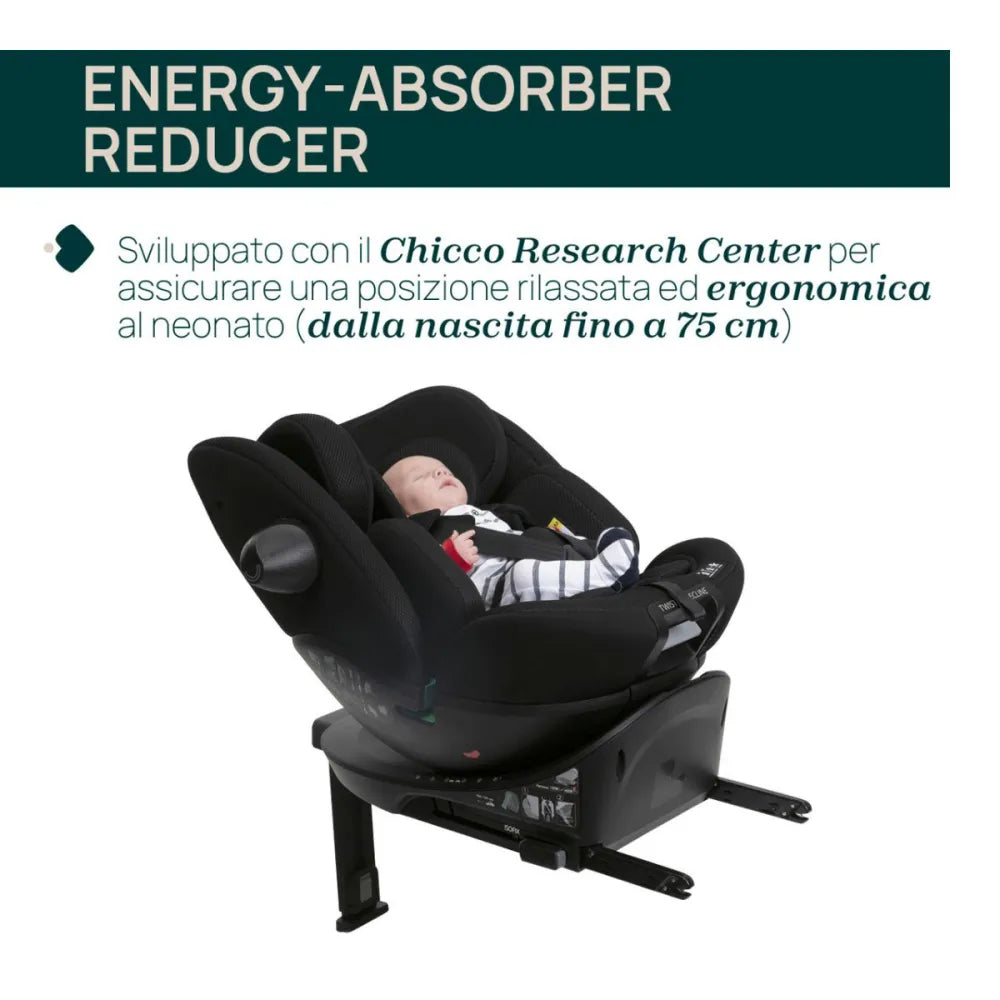 SEGGIOLINO AUTO EVERONE I-SIZE GREY BLACK