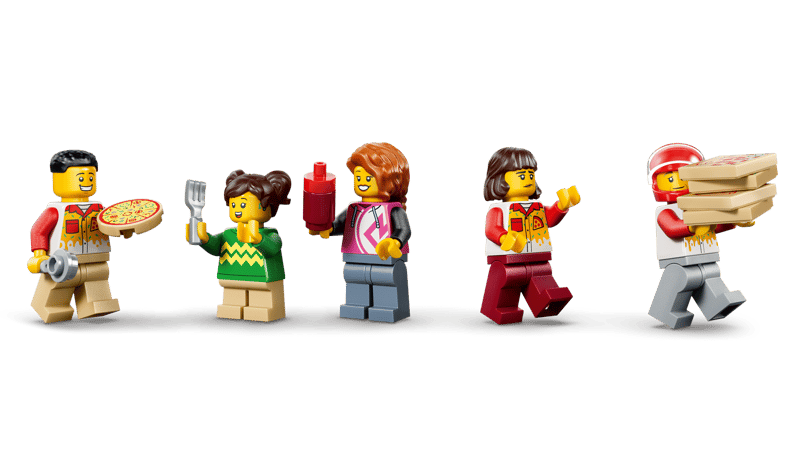 LEGO MY CITY - CENTRO DI CONSEGNA PIZZE CON VEICOLI - 60496