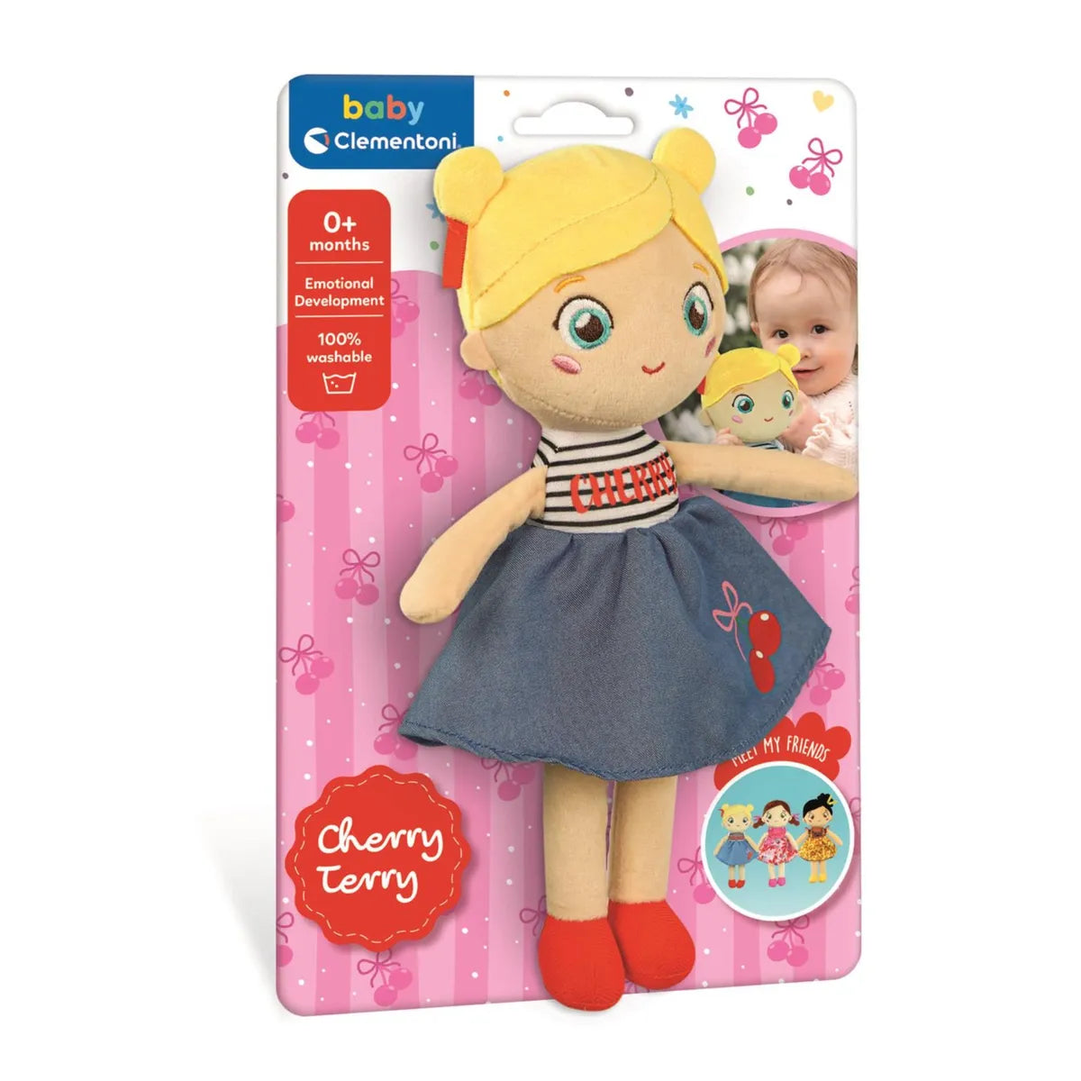 PLUSH SOFT DOLL CHERRY TERRY