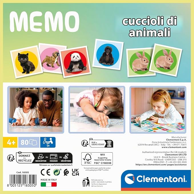 MEMO GAMES NOLI BABY ANIMALS 2024