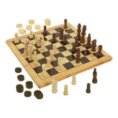 SCACCHI + DAMA IN LEGNO
