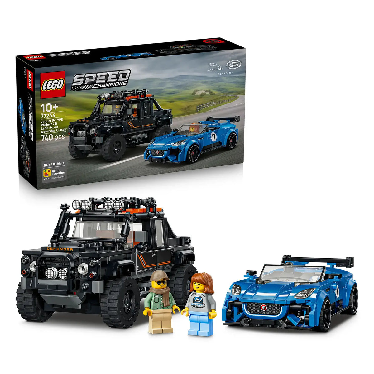 LEGO SPEED CHAMPIONS - JAGUAR PROJECT 7 E LAND ROVER DEFENDER - 77264