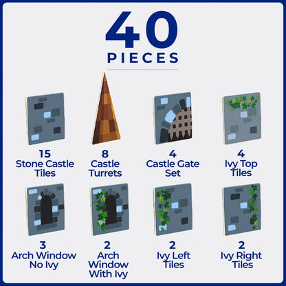TILE TOPPERS CASTLE PACK 40 PIECE