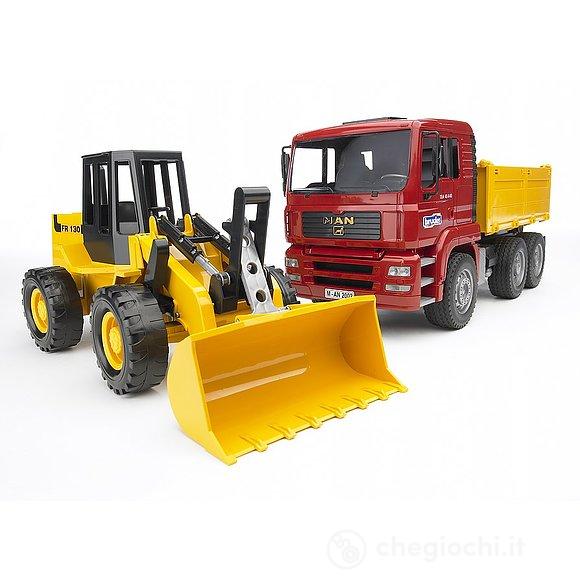 MAN TGA CAMION CON PALA MECCANICA FR 130 - 2752 - babykid