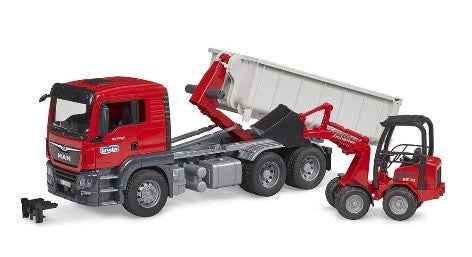 MAN TGS CAMION CONTAINER RIBALTABILE CON SCHAEFFER - 3767 - babykid