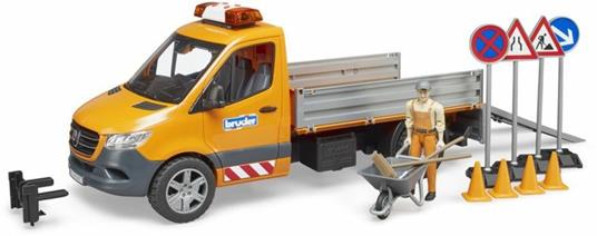 MB SPRINTER LAVORI STRADALI CON PERSONAGGIO E ACCESSORI - 2677 - babykid