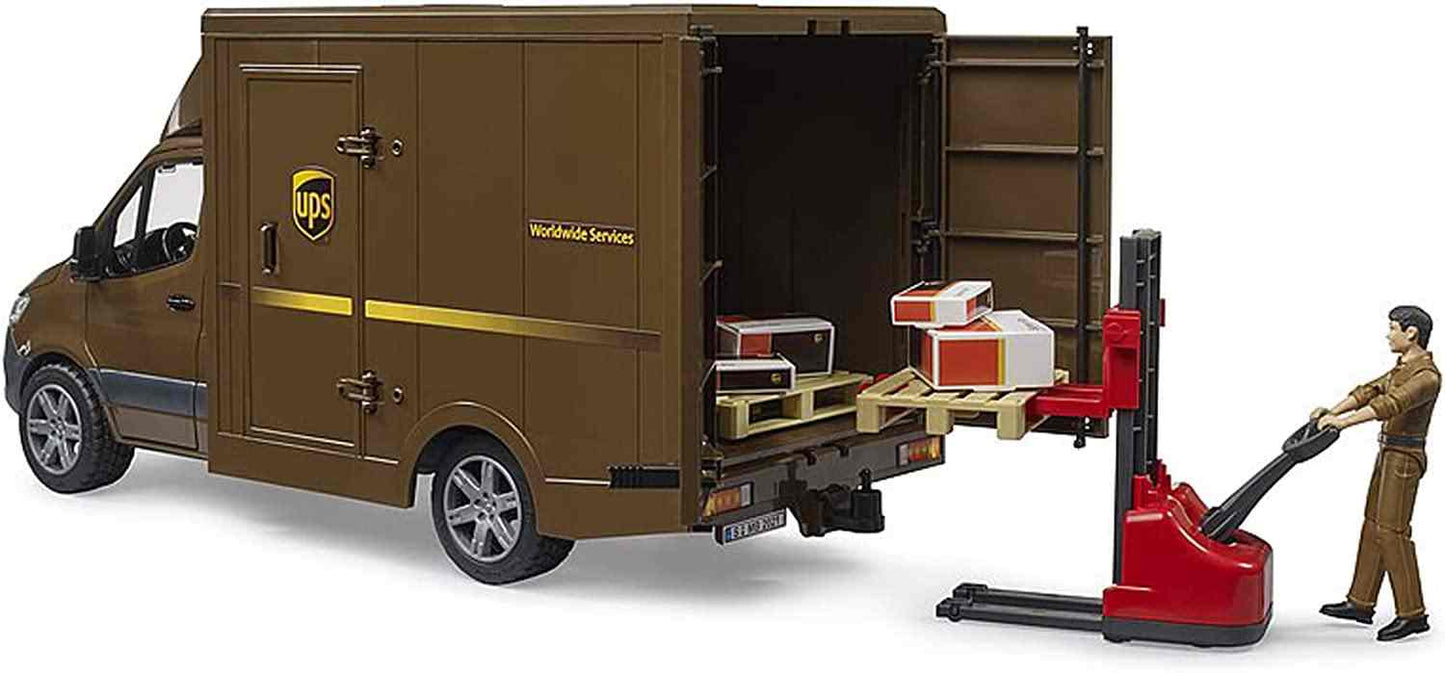 MB SPRINTER UPS CON PERSONAGGIO E TRANSPALLET MANUALE - 2678 - babykid