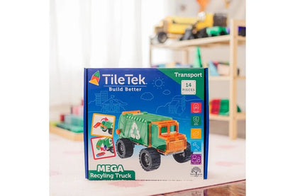 MEGA RECYCLING TRUCK 14 PIECES - babykid
