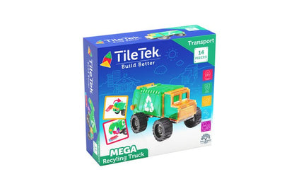 MEGA RECYCLING TRUCK 14 PIECES - babykid