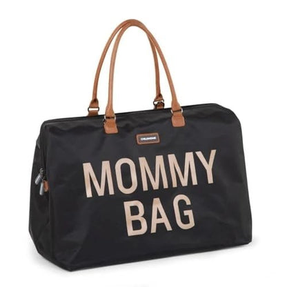 MOMMY BAG BIG NERA ORO - babykid