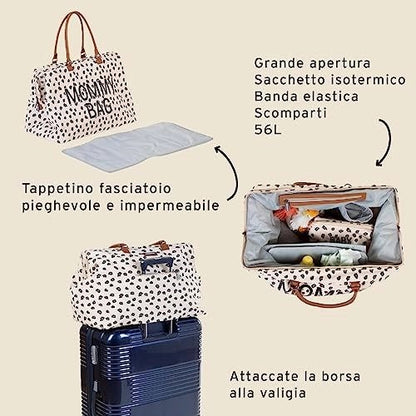 MOMMY BAG LEOPARDO - babykid