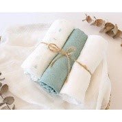 MUSSOLINA 70X70CMS BAMBÙ SALVIA 3U - babykid