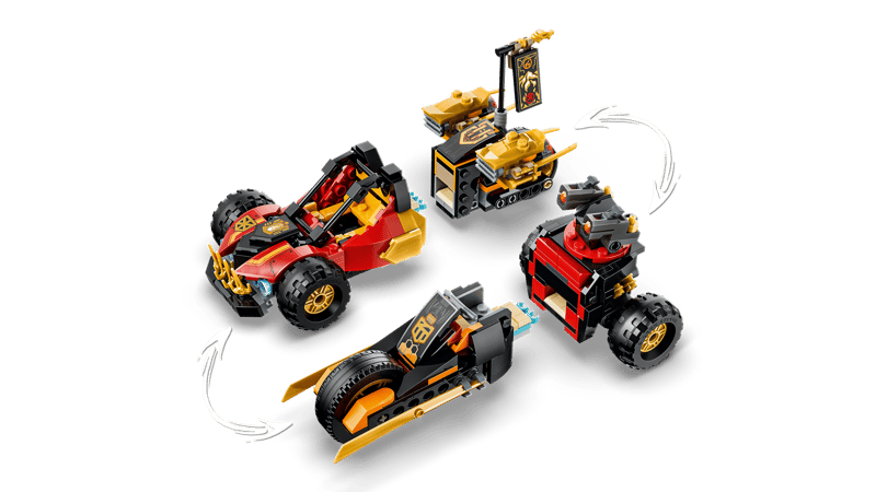 NINJAGO - VEICOLI COMBINANTI DI KAI E COLE - 71864 - babykid
