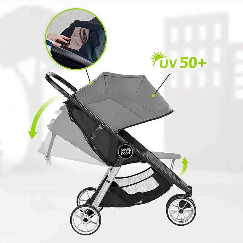 PASSEGGINO CITY MINI 2 3 RUOTE COLORE SLATE - babykid