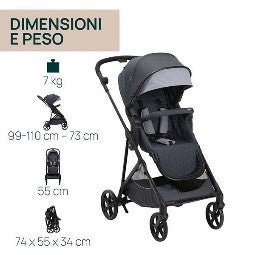 PASSEGGINO SEETY BOSTON GREY - babykid