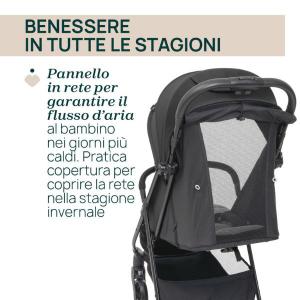 PASSEGGINO TAORMINA CHARCOAL - babykid