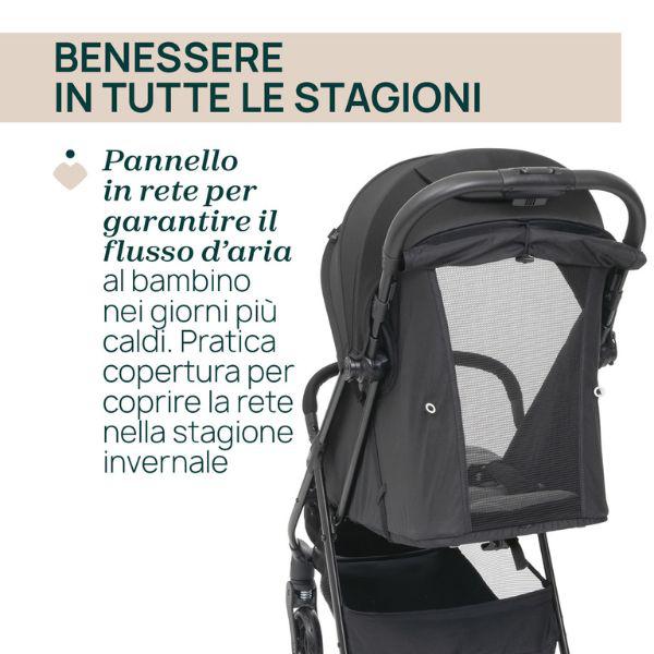 PASSEGGINO TAORMINA CHARCOAL - babykid
