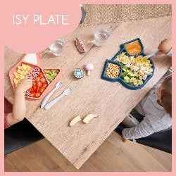 Piatto Isy in Silicone: Ideale Piatto in Silicone per Bambini - babykid