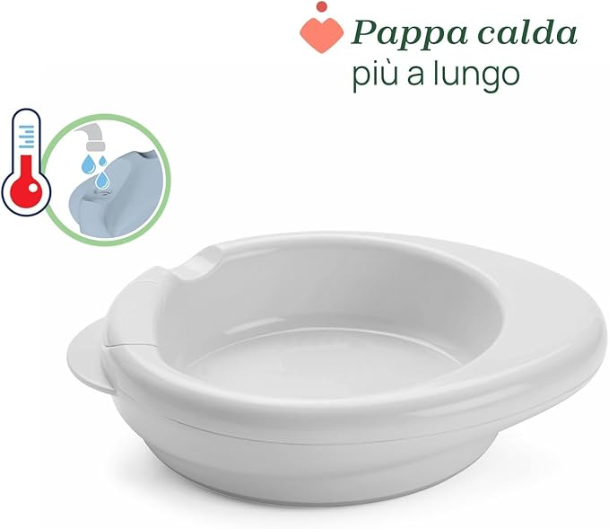 PIATTO PAPPACALDA 6M+ AZZURRO - babykid