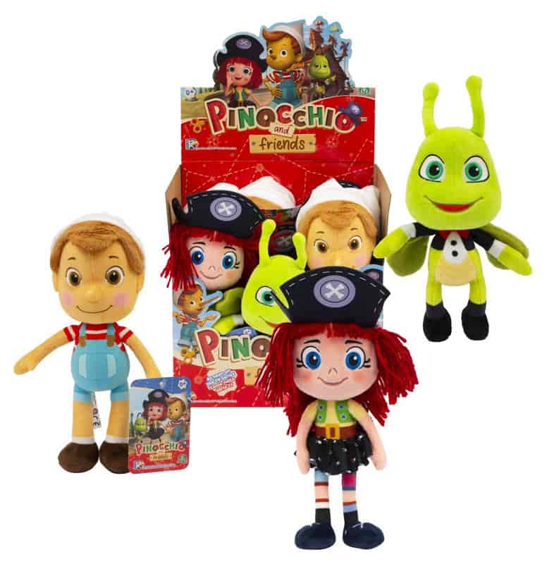 PINOCCHIO - PLUSH 25 CM ASSORTITI IN CDU - babykid