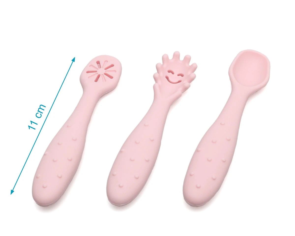 PRE POSATE SILICONE ROSA - babykid