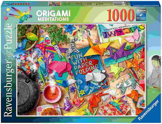 PUZZLE 1000 PZ - MEDITAZIONE E ORIGAMI - babykid