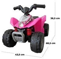 QUAD PINK ELETTRICO 6V - babykid
