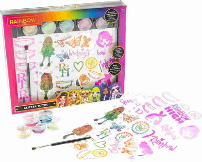 RAINBOW HIGH GLITTER TATTOO - babykid