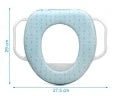 RIDUTTORE WC BLU CON MANIGLIE - babykid