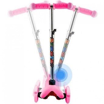 SCOOTER 3 RUOTE "SPEEDY" ROSA CON RUOTE LUMINOSE - babykid