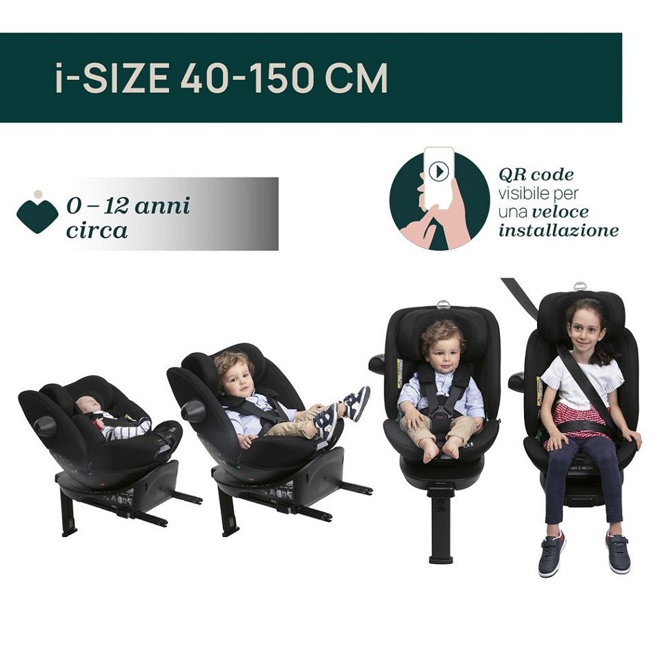 SEGGIOLINO AUTO EVERONE I - SIZE BLACK - babykid