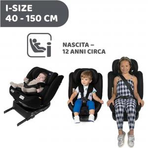 SEGGIOLINO AUTO UNICO EVO I-SIZE BLACK - babykid