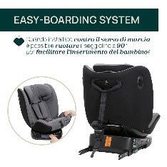 SEGGIOLINO AUTO UNICO EVO IS GREY BLACK - babykid