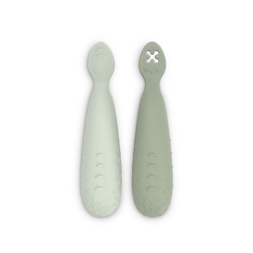 SET 2 PRECUCCHIAI SILICONE VERDE - babykid