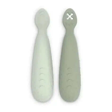 SET 2 PRECUCCHIAI SILICONE VERDE - babykid