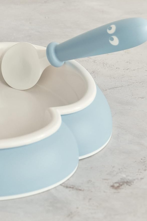 SET PAPPA MEALTIME 4 PZ POWDER BLUE - babykid