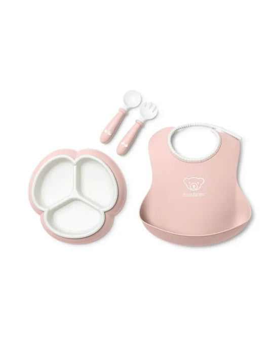 SET PAPPA MEALTIME 4 PZ POWDER PINK - babykid