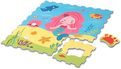 SIRENA puzzle componibile con figure estraibili (9 mattonelle) - babykid