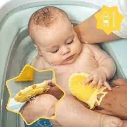 Spazzola Massaggio Silicone per un Massaggio Rinfrescante e Rigenerante - babykid