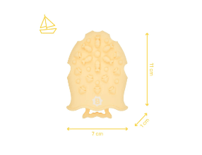 Spazzola Massaggio Silicone per un Massaggio Rinfrescante e Rigenerante - babykid