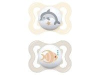 SUCCHIETTI AIR 2 - 6M, SILICONE, CONF, DOPPIA, NEUTRO - babykid